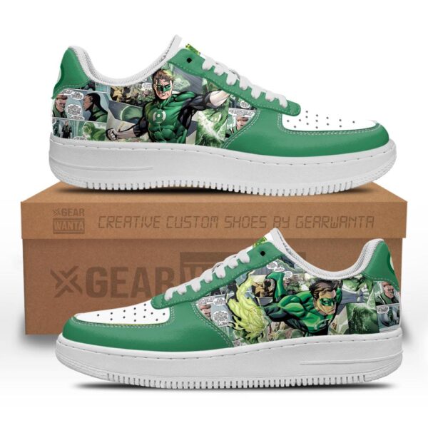 Green Latern Air Sneakers Custom Superhero Comic Shoes