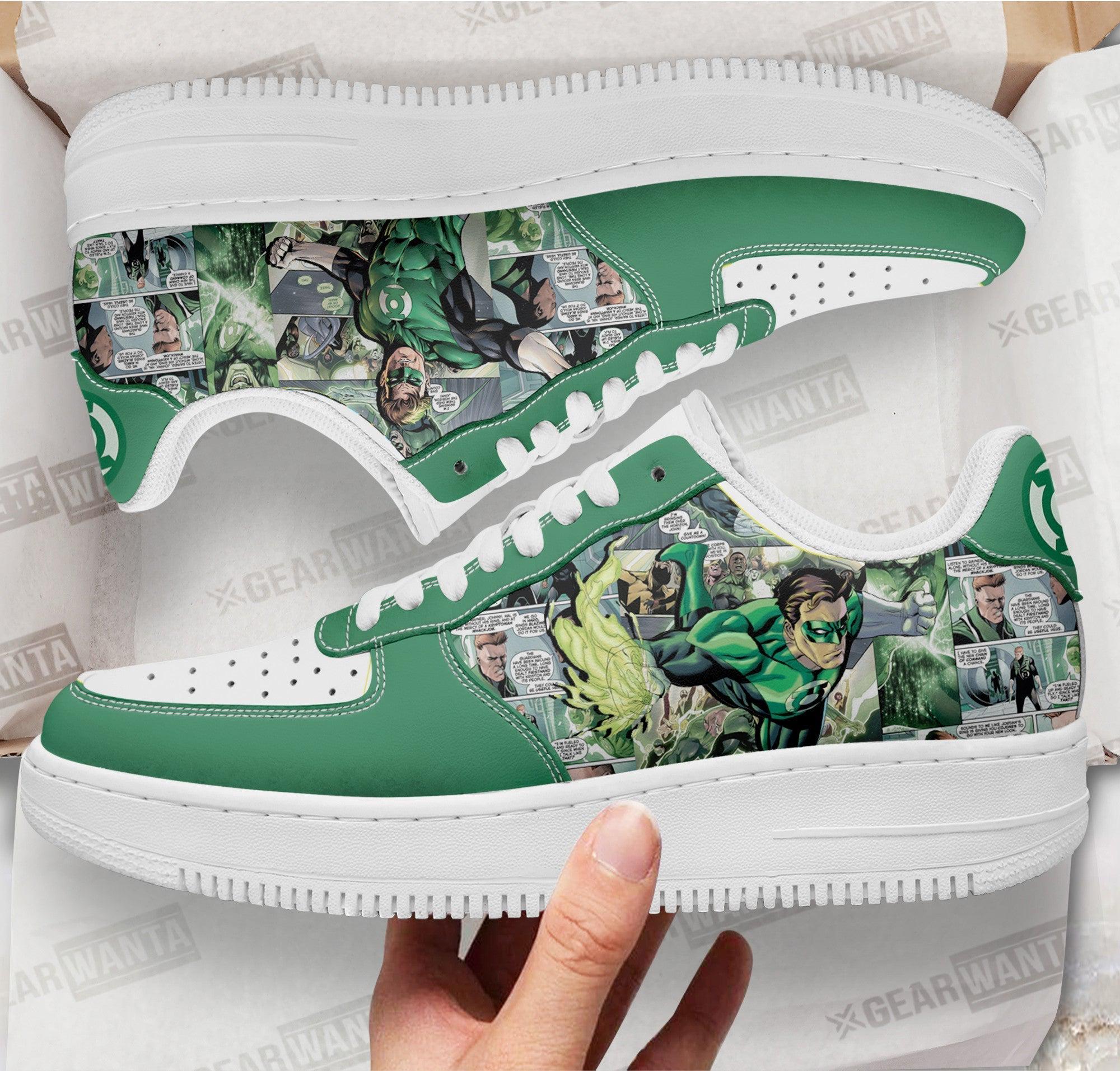 Green Latern Air Sneakers Custom Superhero Comic Shoes Green Latern Air Sneakers Custom Superhero Comic Shoes