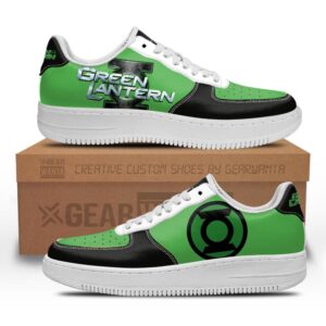 Green Latern Super Hero Custom Air Sneakers