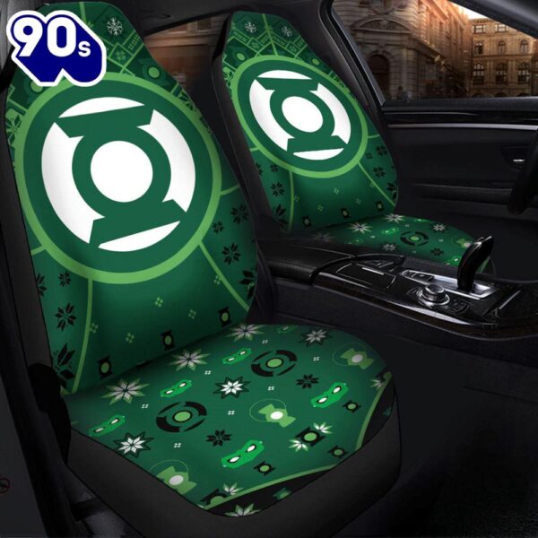 Green Lattern Christmas Premium Custom Car Seat Covers Decor Protectors Gift Xmas