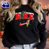 Grinch Christmas Snow Embroidered Sweatshirt Inspired Crewneck Sweatshirt  Gift Xmas