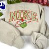 Grinch Red Green Embroidered Sweatshirt  Gift Xmas