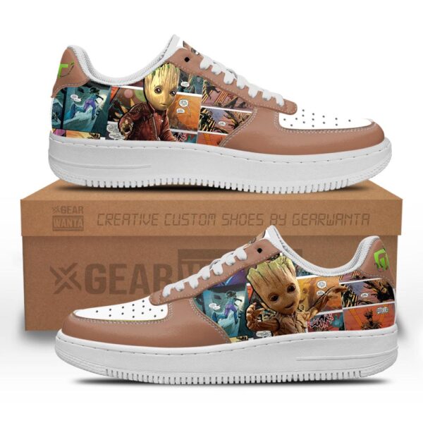 Groot Air Sneakers Custom Superhero Comic Shoes