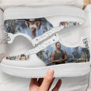 GTA Carl Johnson Air Sneakers Custom Video Game Shoes