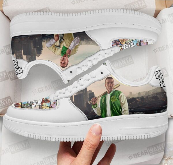 GTA Franklin Clinton Air Sneakers Custom Video Game Shoes