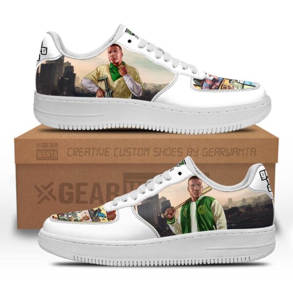 GTA Franklin Clinton Air Sneakers Custom Video Game Shoes
