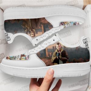 GTA Niko Bellic Air Sneakers Custom Video Game Shoes