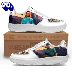 GTA Tommy Vercetti Air Sneakers Custom Video Game Shoes