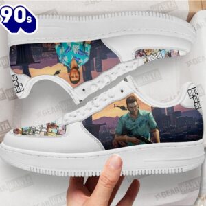 GTA Tommy Vercetti Air Sneakers Custom Video Game Shoes