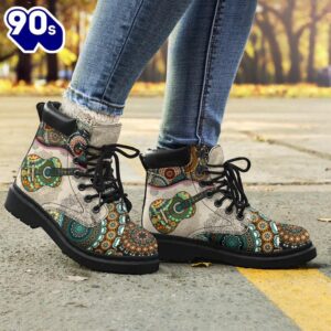 Guitar Classic Vintage Mandala Asboot Classical Guitar Music Gift All Season Boots