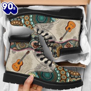 Guitar Vintage Mandala Asboot All Season Boots