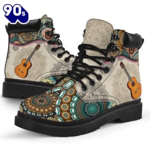 Guitar Vintage Mandala Asboot All Season Boots