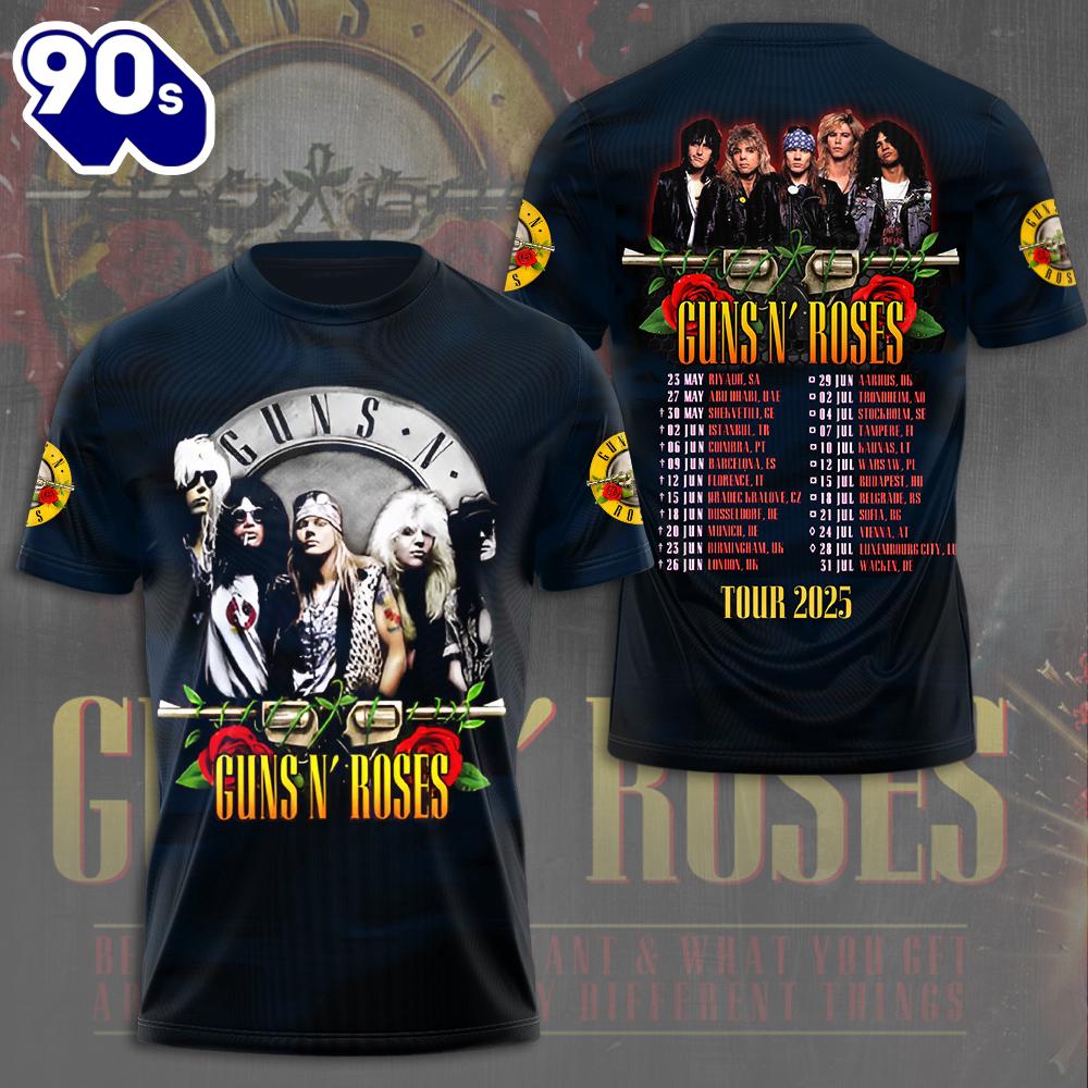 Guns N’ Roses 3D Apparel For Man And Women Rock Music 3D Shirt Guns N’ Roses 3D Apparel For Man And Women Rock Music 3D Shirt