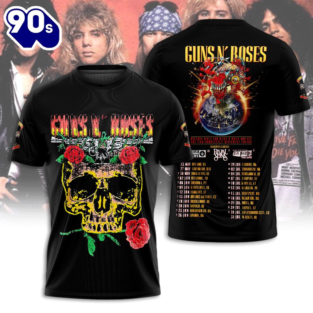 Guns N' Roses 3D Apparel Gift For Fans Rock Music 3D Shirt Guns N' Roses 3D Apparel Gift For Fans Rock Music 3D Shirt