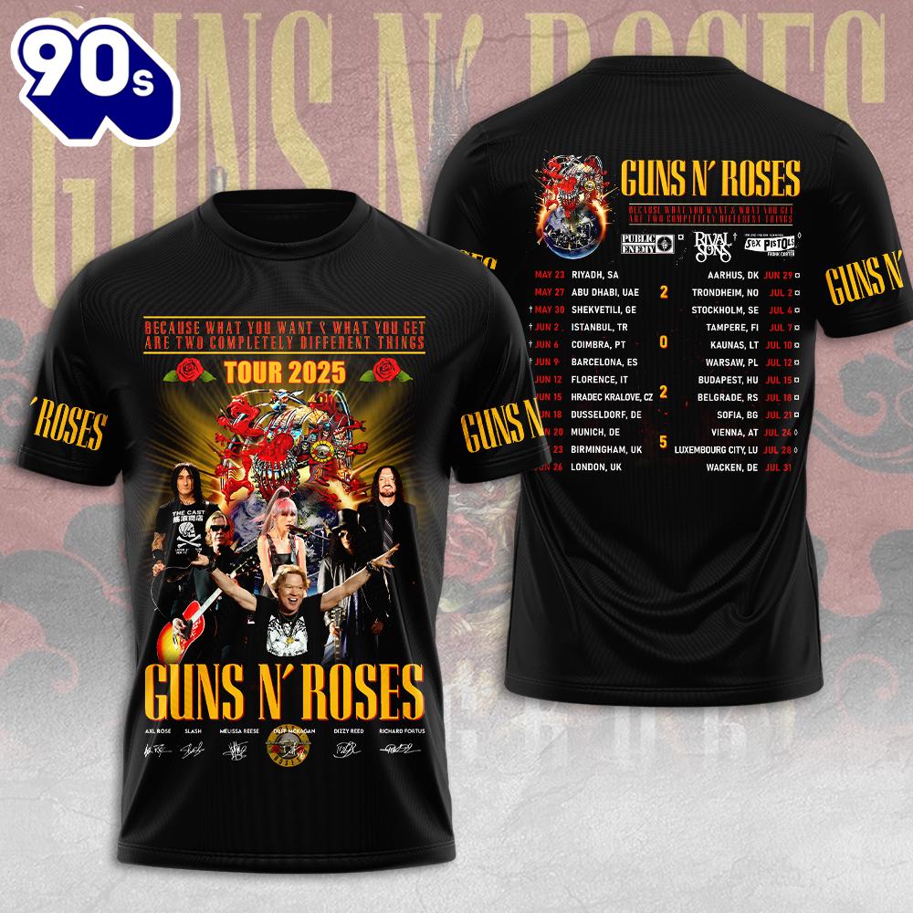 Guns N’ Roses 3D Apparel Gift For Fans Rock Music 3D Shirt Guns N’ Roses 3D Apparel Gift For Fans Rock Music 3D Shirt