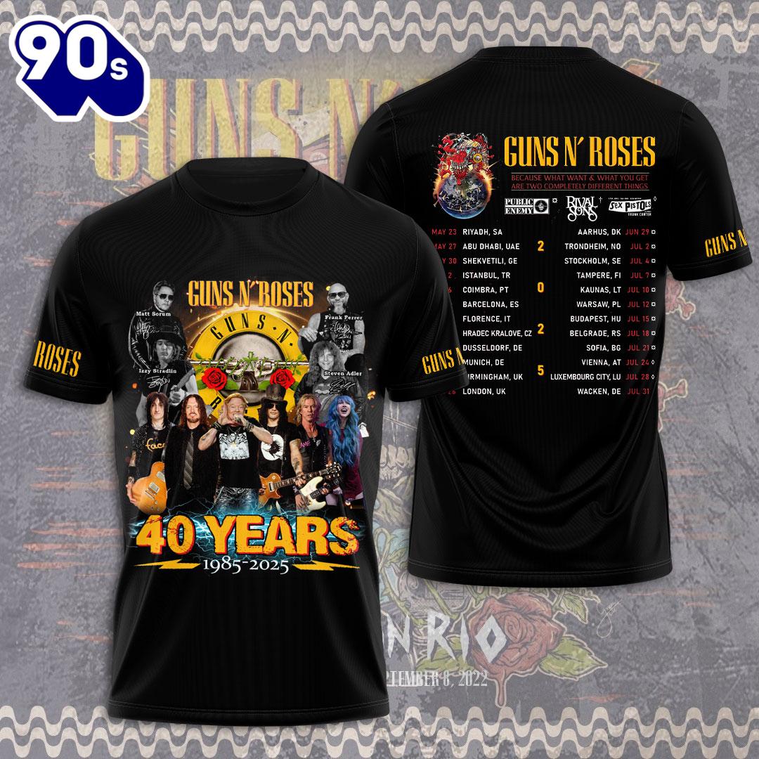 Guns N' Roses 3D Apparel Gift For Fans Rock Music 3D Shirt Guns N' Roses 3D Apparel Gift For Fans Rock Music 3D Shirt