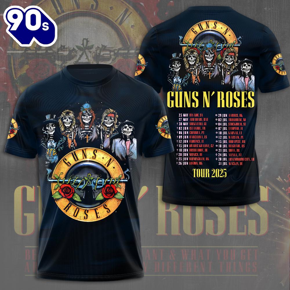 Guns N' Roses 3D Apparel Gift Summer For Man And Women Rock Music 3D Shirt Guns N' Roses 3D Apparel Gift Summer For Man And Women Rock Music 3D Shirt