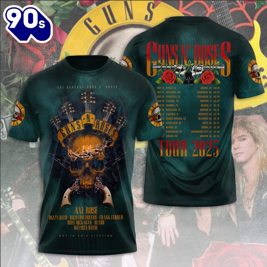 Guns N’ Roses 3D Apparel New Trend Rock Music 3D Shirt Guns N’ Roses 3D Apparel New Trend Rock Music 3D Shirt