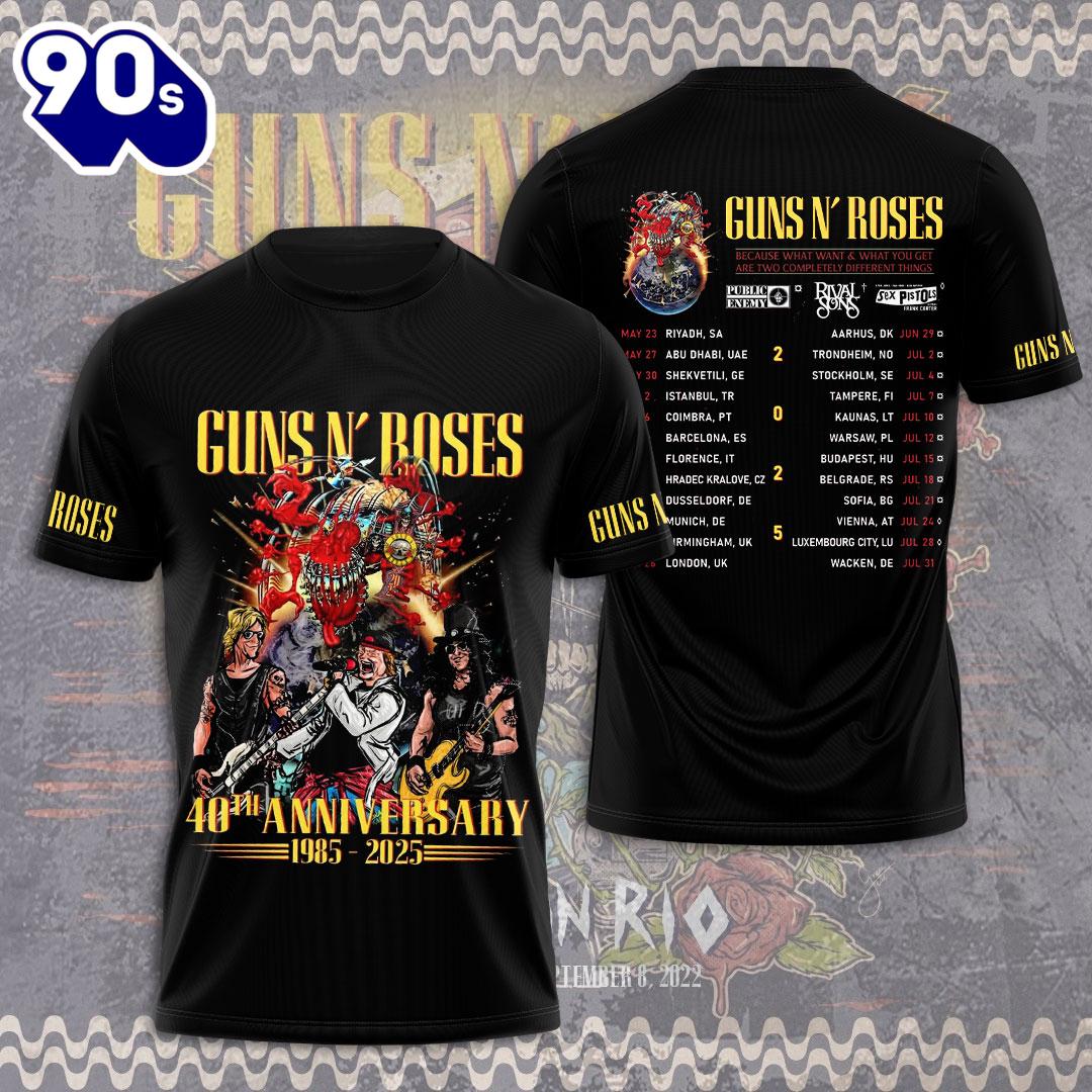 Guns N' Roses 3D Apparel New Trend Rock Music 3D Shirt Guns N' Roses 3D Apparel New Trend Rock Music 3D Shirt