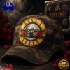 Guns N’ Roses Appetite for Chaos Camo Roses Rock Classic Cap, Music Fan Baseball Cap