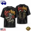 Guns N Roses Appetite For Destruction Tracklist Back Print Vintage Rock T Shirt, Viral 3D Music Tee