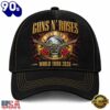 Guns N Roses World Tour 2026 Bullet Logo Classic Baseball Cap, Music Fan Baseball Cap