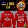 Guns N’ Roses x St. Louis Cardinals World Tour 2026 Red Hoodie , Viral 3D Music Tee