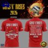Guns N’ Roses x St. Louis Cardinals World Tour 2026 Red T Shirt , Viral 3D Music Tee