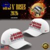 Guns N’ Roses x St. Louis Cardinals World Tour 2026 White Cap, Music Fan Baseball Cap