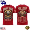 Guns N Roses x Texas Rangers Globe Life Field 2026 Concert Tour T Shirt, Sport Trend 3D Shirt