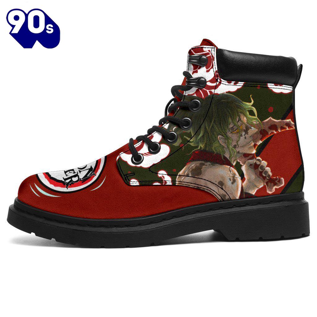 Gyutaro Leather Boots Shoes Demon Slayer Anime Custom Gyutaro Leather Boots Shoes Demon Slayer Anime Custom