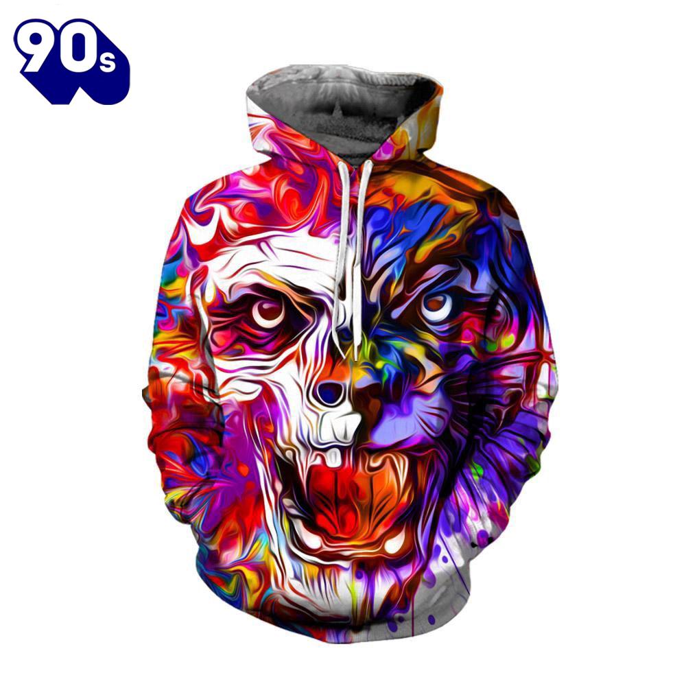Halloween 2024 3D All Over Skull and Leopard Printed Clothes Halloween 2024 3D All Over Skull and Leopard Printed Clothes