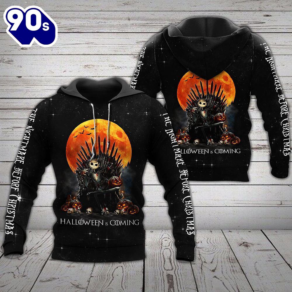 Halloween 2024 coming Skellington Iron Throne 3d All Over Printed Halloween 2024 coming Skellington Iron Throne 3d All Over Printed