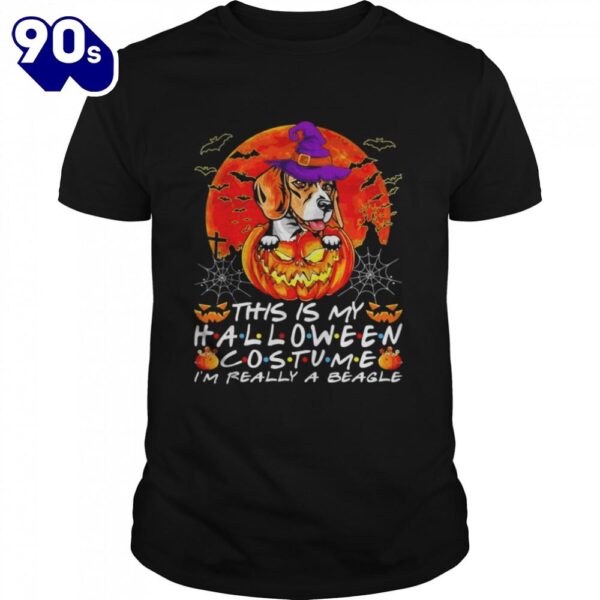 Halloween Costume Is’m Really A Beagle Dog Pumpkin T-Shirts For Man And Women