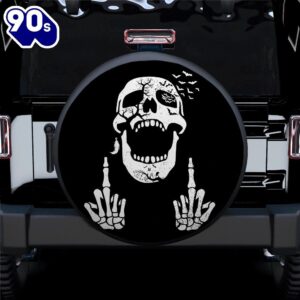 Halloween Funny Skull Car Spare Tire Covers Gift For Campers  Gift Halloween