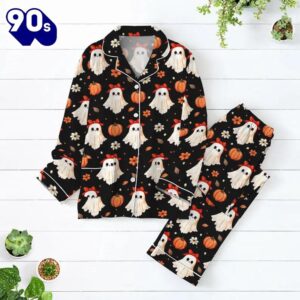 Halloween Ghost Pajamas Set, Funny…