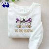 Halloween Ghost Witches- Embroidered Youth Sweatshirt For Man And Women