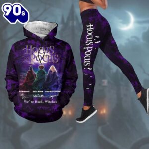 Halloween Hocus Pocus Hoodie, Sanderson Sisters Legging For Women