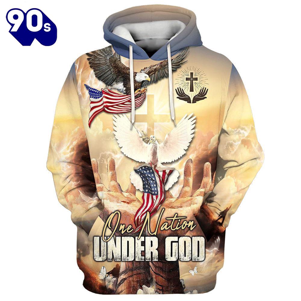 Hand Jesus One Nation Under God Hoodies Jesus Hoodie Hand Jesus One Nation Under God Hoodies Jesus Hoodie