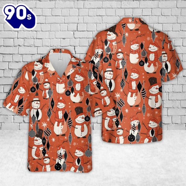 Hanging Baubles Christmas Decoration Silhouette Christmas Hawaiian Shirt