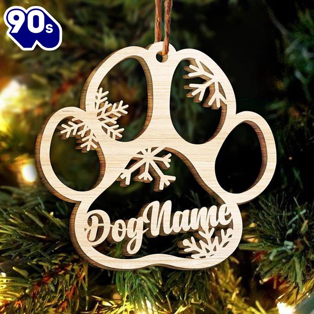 Happy Christmas With Fur Babies - Personalized Paw Ornament, Gift For Christmas Happy Christmas With Fur Babies - Personalized Paw Ornament, Gift For Christmas