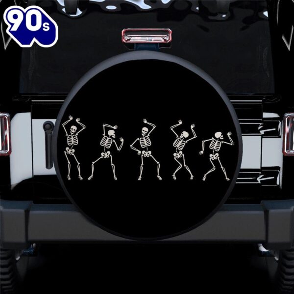 Happy Dance Skull Car Spare Tire Covers Gift For Campers  Gift Halloween