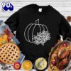 Happy Hallothanksmas Gift Funny Fall Pumpkin Version Sweatshirt For Man And Women