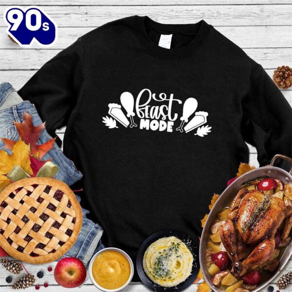 Happy Hallothanksmas Gift Funny Feast Mode Sweatshirt For Man And Women