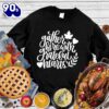 Happy Hallothanksmas Gift Funny Gather Here With Grateful Hearts Version Sweatshirt For Man And Women
