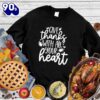 Happy Hallothanksmas Gift Funny Give Thanks With All Your Heart Sweatshirt For Man And Women