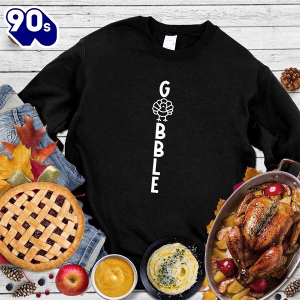 Happy Hallothanksmas Gift Funny Gobble Turkey Sweatshirt For Man And Women