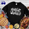 Happy Hallothanksmas Gift Funny Grateful Hearts Sweatshirt For Man And Women