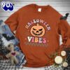 Happy Hallothanksmas Gift Funny Halloween Vibes Colored Edition Sweatshirt For Man And Women