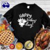Happy Hallothanksmas Gift Funny Happy Turkey Day Sweatshirt For Man And Women